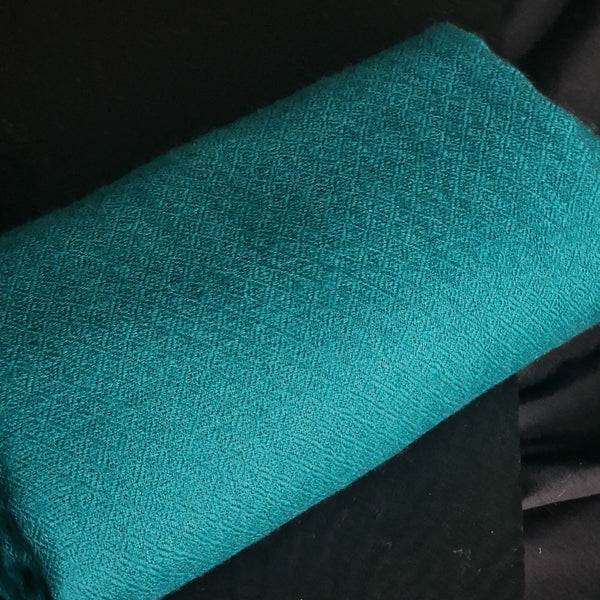 Handloom Cashmere Pashmina 100% Pure Stole - Antiqua Aqua