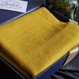 Soft Yellow Diamond Weave Kashmiri Pashmina Scarf - KeyLime