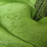 Ultra-Soft Green Paisley Kashmiri Pashmina Scarf Wrap - Pear Green