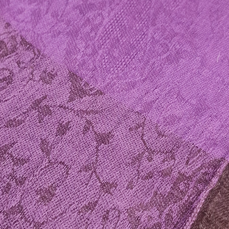 Beautiful Paisley Weave Kashmiri Purple Pashmina Scarf - Lavender