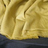 Soft Yellow Diamond Weave Kashmiri Pashmina Scarf - KeyLime