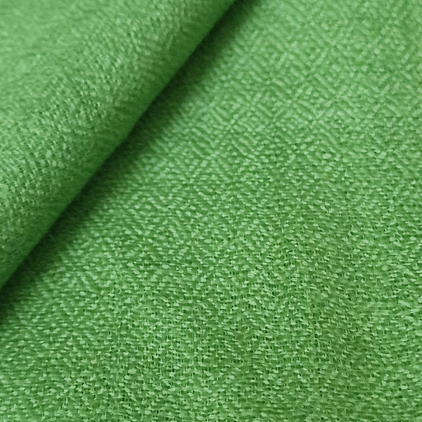 Bright Green Kashmiri Soft Diamond Weave Pashmina Scarf - Jade - Baga Ethnik Living Default Title Shawl