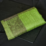 Green Pashmina Kashmiri Paisley Weave Scarf - Kelly Green