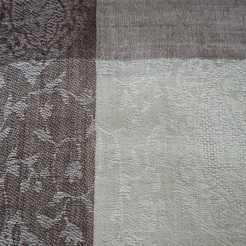 Soft Kashmiri Pashmina Scarf Handwoven Paisley Weave - White Ivor