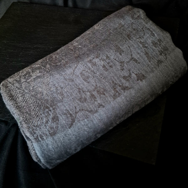 Warm Paisley Weave Kashmiri Pashmina Scarf - Grey Chateau