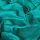 Kashmiri Diamond Weave Handwoven Pashmina Scarf - Turquoise Blue