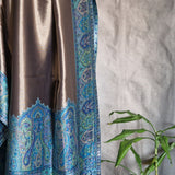 Moonlight Pashmina – Blue-Gold Two-Tone Kani Shawl