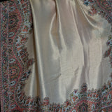 Moonlight Pashmina Shawl Two Tone Mughal border- Marigold New Collection!