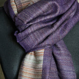 Warm Kashmiri Scarf Dark Purple Pashmina Wrap - Purple Haze