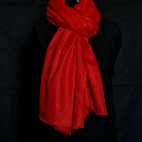 Authentic Luxury Soft 100% Cashmere - Ruby Red