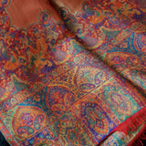 New collection Moonlight Pashmina – Orange-Red Two-Tone Mughal Shawl