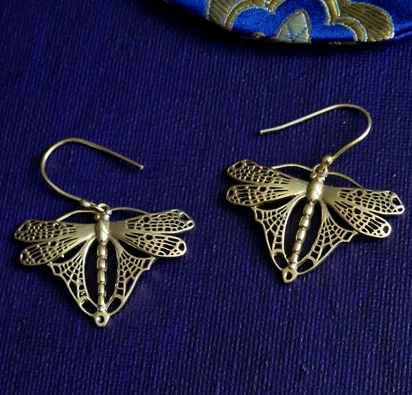 Dragonfly Hook Lightweight Handmade Earrings