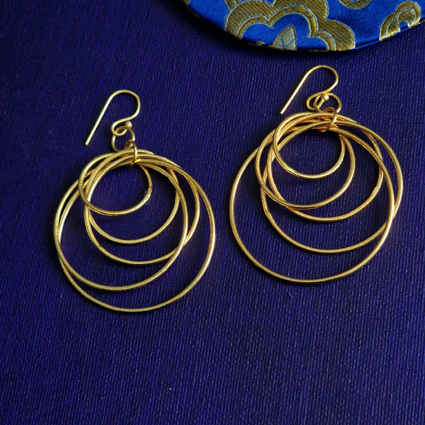 Multi Hoop Lightweight Unique Handmade Hook Earrings