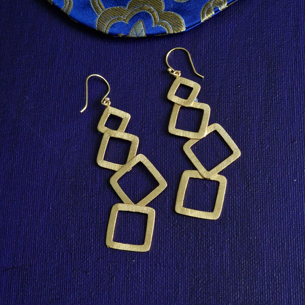 Geometric Chic Bohemian Hook Earrings