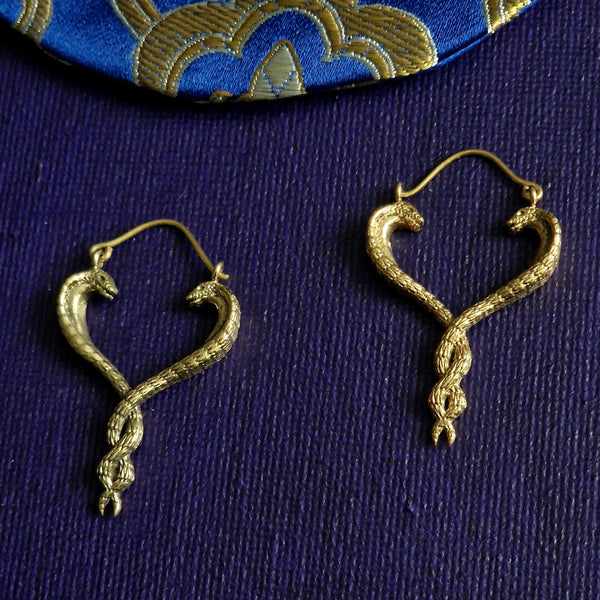 Tangled Snake Hoop Earring
