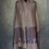 Pashmina Fine Wool Blend Elephant Weave