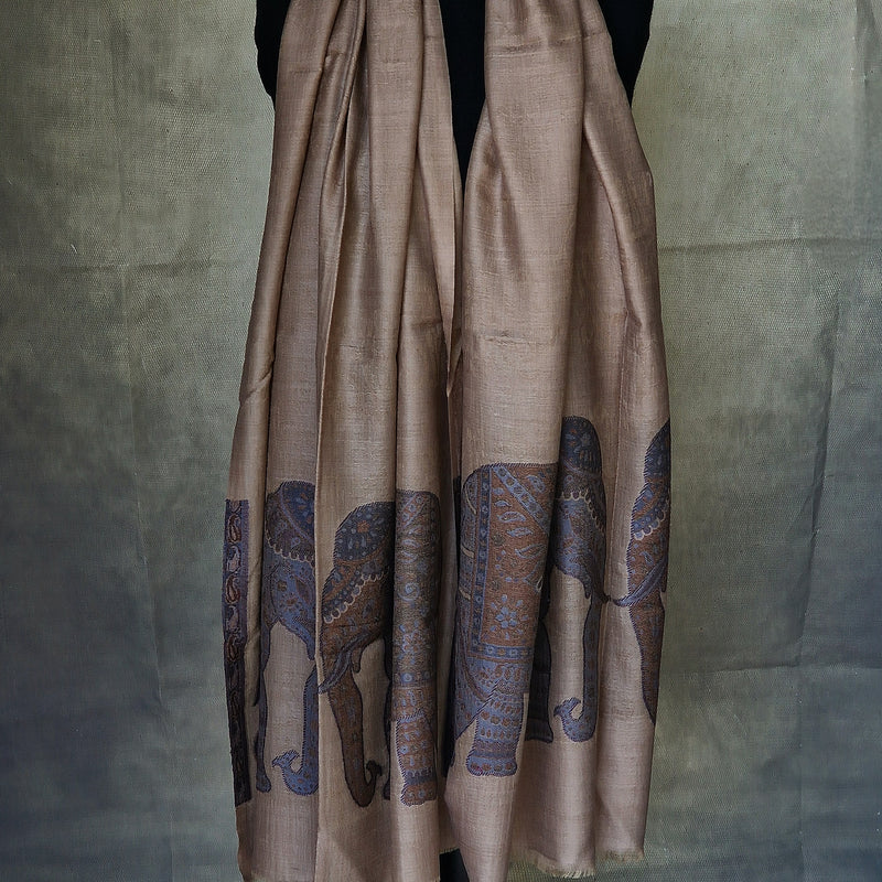 Pashmina Fine Wool Blend Elephant Weave