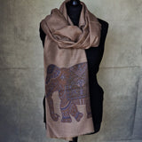 Pashmina Fine Wool Blend Elephant Weave