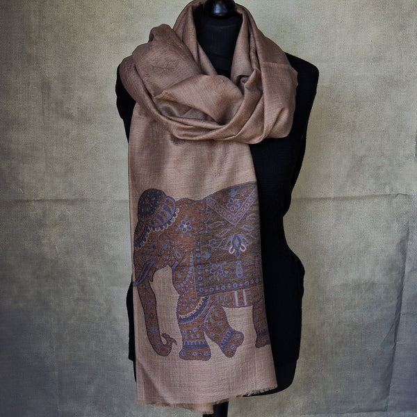 Pashmina Fine Wool Blend Elephant Weave