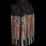Authentic Handwoven Kani Stole Handcrafted Pashmina Wrap Timeless Artisan Elegance - Baga Ethnik Living Default Title Shawl