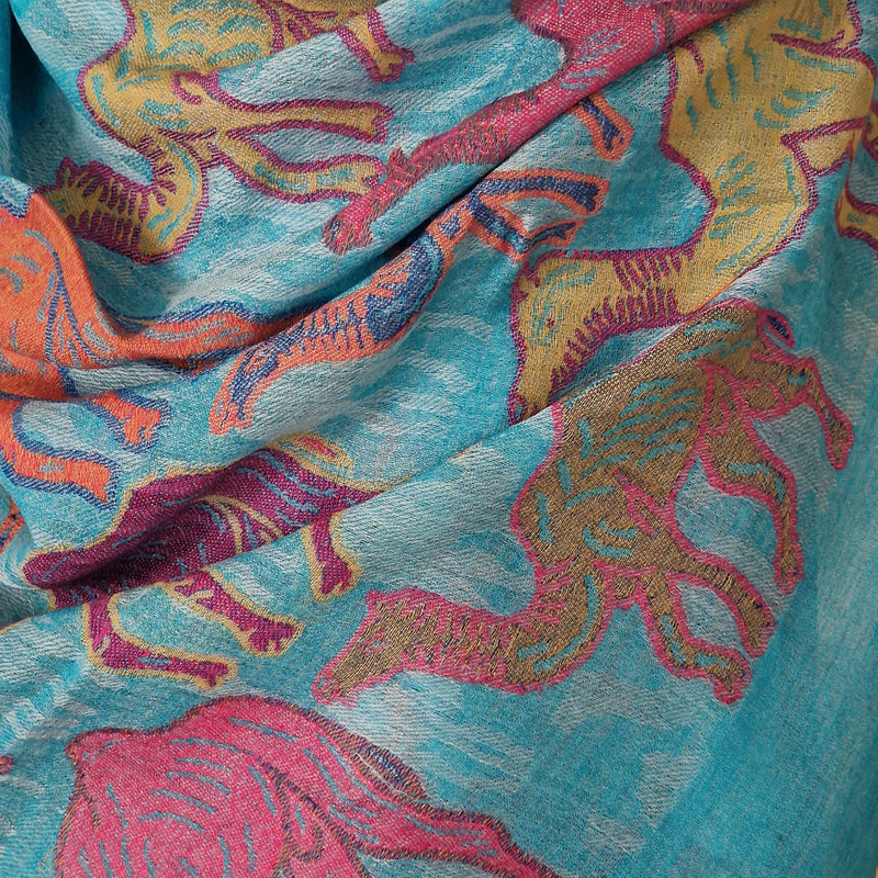 Kashmir Traditional Pashmina Winter Special Animal weave