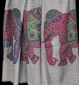 Traditional Kashmir Pashmina – Lightweight & Luxuriously Soft – Ivor White