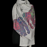 Traditional Kashmir Pashmina – Lightweight & Luxuriously Soft – Ivor White