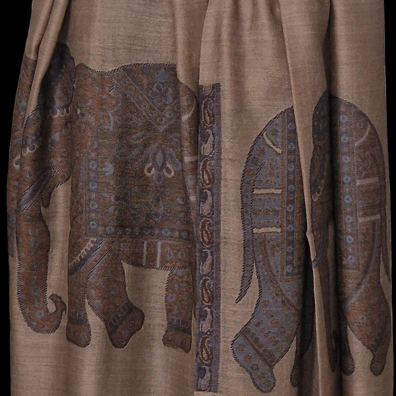 Pashmina Fine Wool Blend Elephant Weave