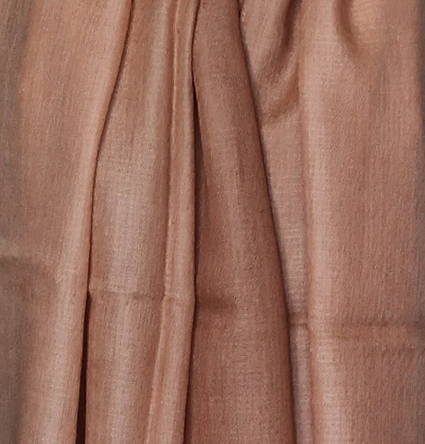 100% Pure Kashmiri Cashmere Hand Woven Ombre Pashmina Stole - Frappe Beige