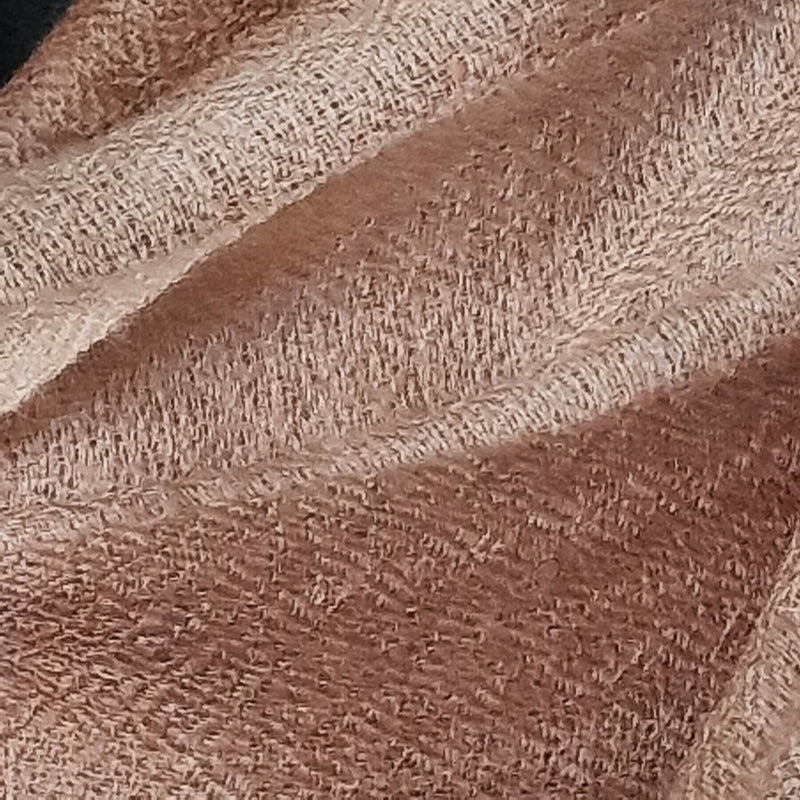 100% Pure Kashmiri Cashmere Hand Woven Ombre Pashmina Stole - Frappe Beige