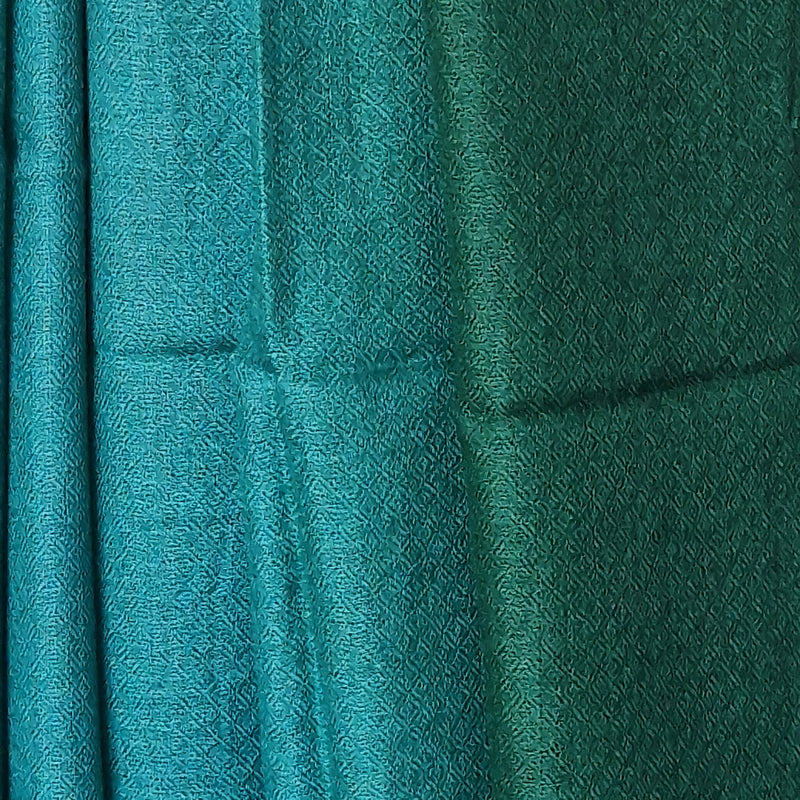 Beautiful Ombre 100% Pure Luxury Soft Kashmir Pashmina Stole - Peacock Feather