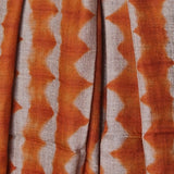 Authentic Tie-Dyed Pure Kashmiri Pashmina 100% Cashmere Orange Scarf - Amber