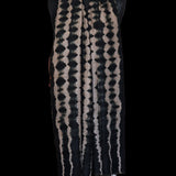 Luxury Handcrafted Tie-Dyed Kashmiri Pure Cashmere 100% Pashmina Scarf - Hollyhock Black