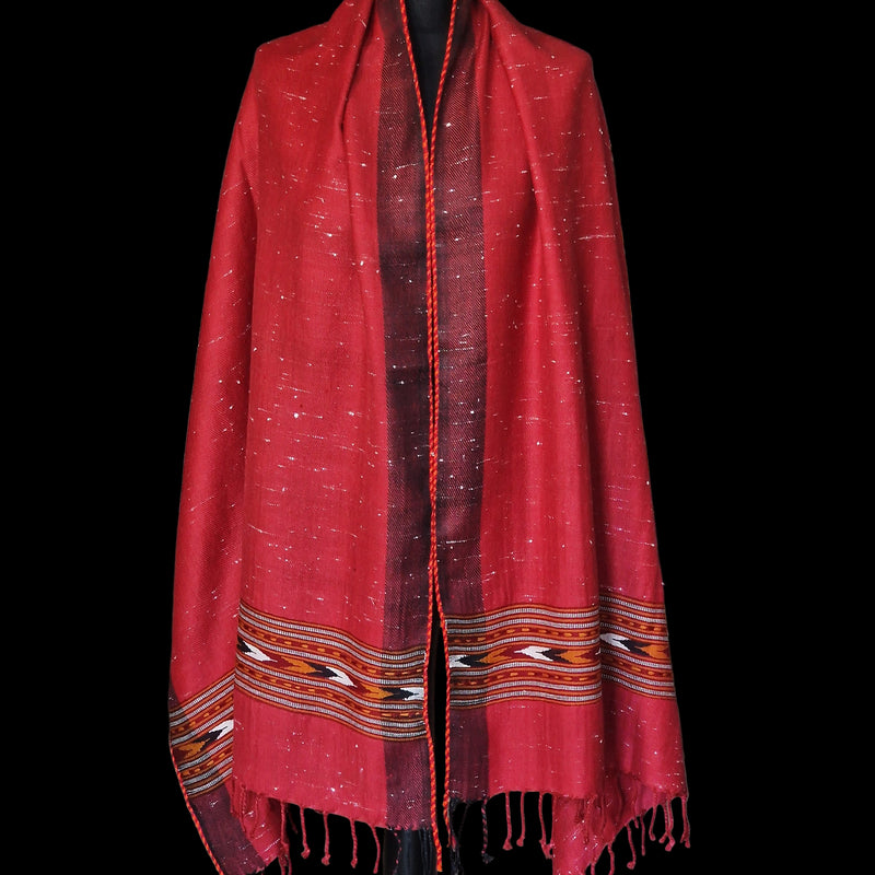 Handspun Himalayan Tibet Shawl 100% Yak wool - Baga Ethnik Living Default Title Accessories:Scarves & Wraps