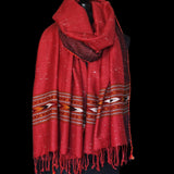 Handspun Himalayan Tibet Shawl 100% Yak wool - Baga Ethnik Living Default Title Accessories:Scarves & Wraps