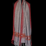 Raw Khaki Yak Wool Shawl – Earthy, Honest, and Handmade - Baga Ethnik Living Default Title Accessories:Scarves & Wraps