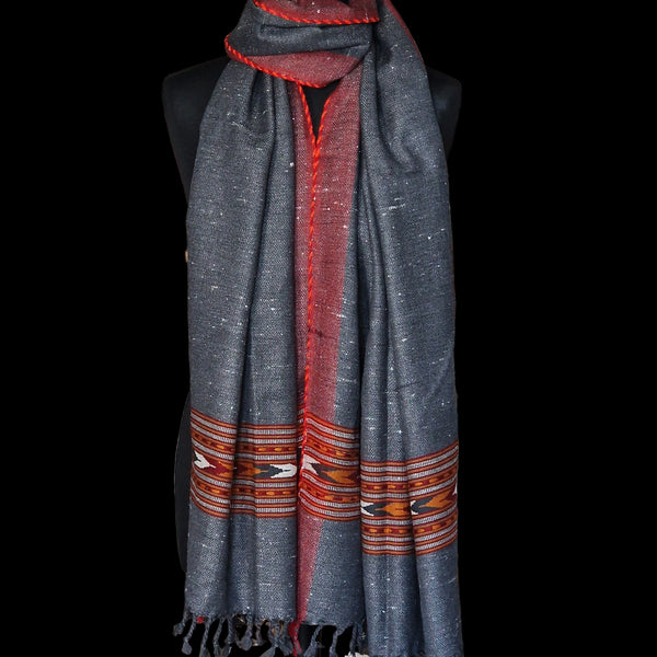 Authentic Himalayan Natural Yak Wool Stole - Baga Ethnik Living Default Title Shawl