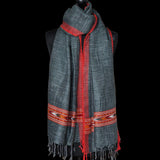 Pure 100% Himalayan Yak Wool Brown Diamond Weave Stole - Baga Ethnik Living Default Title Shawl