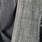 Mountain Grey Yak Wool Stole – Woven by Hand, Edged in Raw Wool - Baga Ethnik Living Default Title Shawl