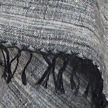 Mountain Grey Yak Wool Stole – Woven by Hand, Edged in Raw Wool - Baga Ethnik Living Default Title Shawl