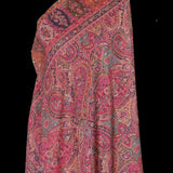 Bloom Paisley Pashmina Kani-Style Weaved Shawl – Rose Pink