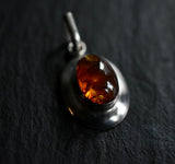 Beautifully Simple Vintage Baltic Ambr 925 Silver Sterling Pendant - Baga Ethnik Living
