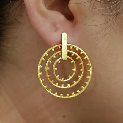 Ethnic Brass Handmade Earrings