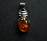 Stylish Handmade Silver Sterling Blatic Amber 925 Pendant - Baga Ethnik Living