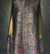 New collection Moonlight Pashmina – Golden Blue Two-Tone Mughal Shawl