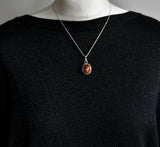 Stunning Vintage Baltic Amber Silver Sterling 925 Pendant - Baga Ethnik Living