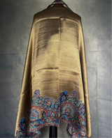 New collection Moonlight Pashmina – Golden Blue Two-Tone Mughal Shawl