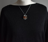 Divine Vintage Heart Baltic Amber 925 Silver Sterling Pendant - Baga Ethnik Living