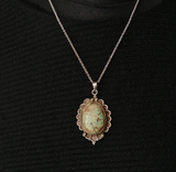 Vintage Authentic Turquoise Pendant Handmade Traditional
