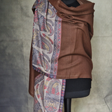 The Ultimate Choice in Luxury Soft Kashmir Pashmina Stoles- Umber Brown